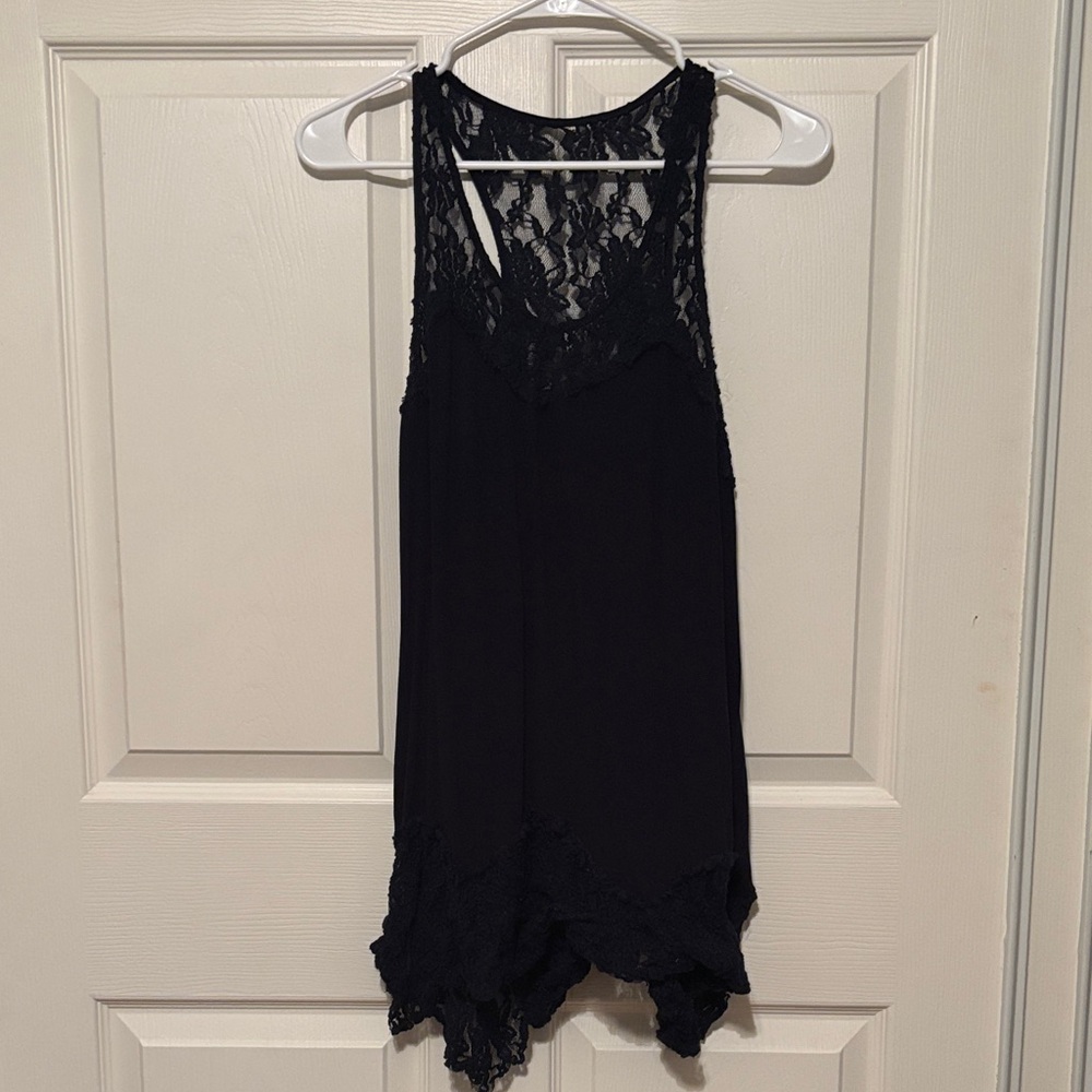 Socialite Black Lace Trim Sleepwear